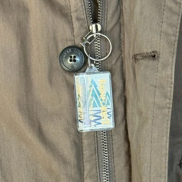 Vintage London Fog Men XL Long Brown Chore Barn Work Coat Quilted Flannel Liner - Picture 4 of 15